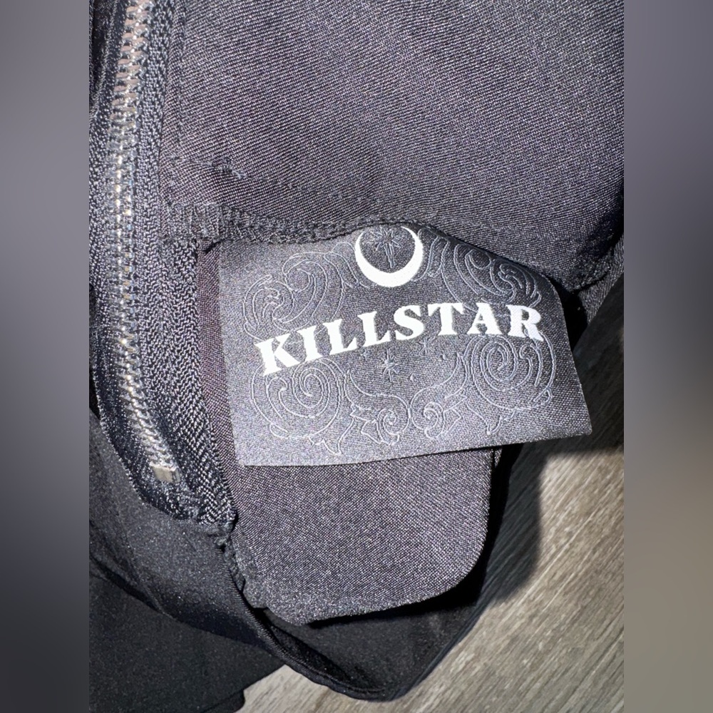 Killstar Scary Pleated Black Mini Skirt Size Medium - Picture 7 of 7